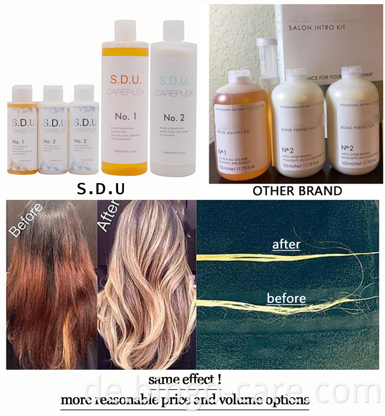 SDU CAREPLEX Professionelle Haarfarbe Protect Hair Bonding Care Treatment Salon Verwenden Sie dasselbe wie Ola Plex zum Färben Färben Dauerwelle